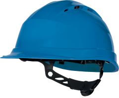 Delta Plus Quartz Up 4 Havalandırmalı Rotor Ayarlı Polipropilen Güvenlik Bareti Mavi