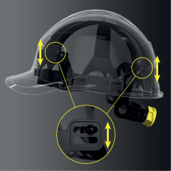Delta Plus Diamond 6 Wind Havalandırmalı Rotorlu Abs Güvenlik Bareti Siyah