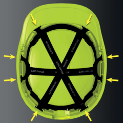 Delta Plus Diamond 6 Wind Havalandırmalı Rotorlu Abs Güvenlik Bareti Karbon Siyah