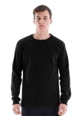 SafeSawa Regular Bisiklet Yaka Sweatshirt Siyah