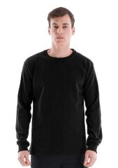 SafeSawa Regular Bisiklet Yaka Sweatshirt Siyah