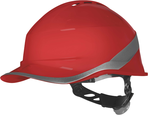 Delta Plus Diamond 6 Wind Havalandırmalı Rotorlu Abs Güvenlik Bareti Kırmızı