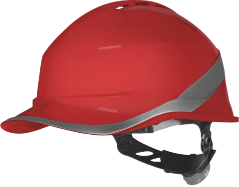 Delta Plus Diamond 6 Wind Havalandırmalı Rotorlu Abs Güvenlik Bareti Kırmızı