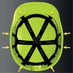 Delta Plus Diamond 6 Wind Havalandırmalı Rotorlu Abs Güvenlik Bareti Kırmızı