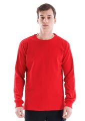 SafeSawa Regular Bisiklet Yaka Sweatshirt Kırmızı