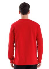 SafeSawa Regular Bisiklet Yaka Sweatshirt Kırmızı