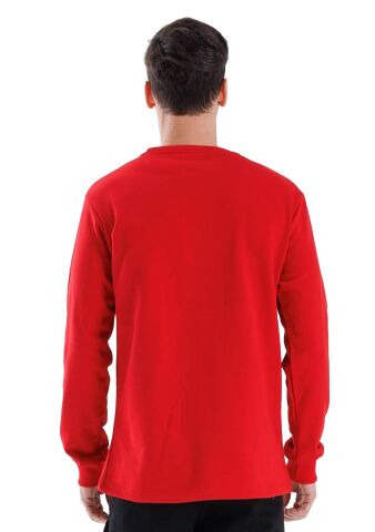SafeSawa Regular Bisiklet Yaka Sweatshirt Kırmızı