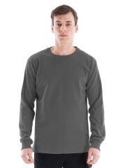 SafeSawa Regular Bisiklet Yaka Sweatshirt Antrasit