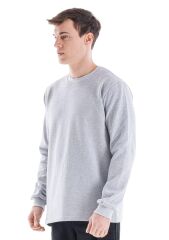 SafeSawa Regular Bisiklet Yaka Sweatshirt Gri