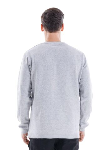 SafeSawa Regular Bisiklet Yaka Sweatshirt Gri