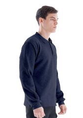 SafeSawa Elegans Polo Yaka Sweatshirt Lacivert