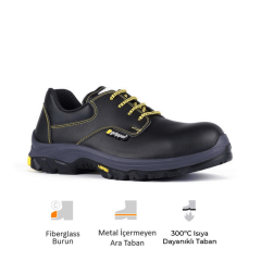 Mekap Gripper Basic GPR-14 S3 SRC HRO Vibram Taban Vidala Deri Fiberglass Burun Kevlar Ara Taban İş Ayakkabısı