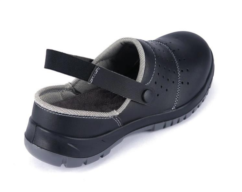 Mekap Pro Slipper 210-03 S1 SRC Siyah Mikrofiber Deri Çelik Burun Sabo İş Terlik Sandalet