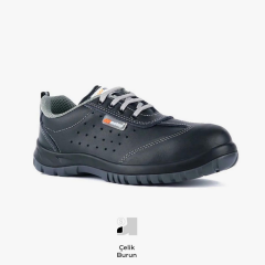 Mekap Pro Jeriko 240 S1 SRC Baskılı Deri Çelik Burun İş Ayakkabısı