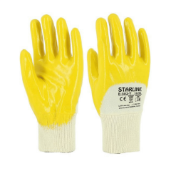 Starline E-302 ¾ Nitirl Kaplı Pamuk Astar Montaj Eldiveni EN 388 -3X11X