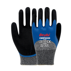 Beybi CNMF600D 3/4 Mikro Köpük Nitril HDPE 13G Astar D Kedilme Dirençli İş Eldiveni EN388 4X42D