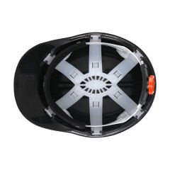 Essafe 1537 Vidalı İçlikli 6 Nokta Bağlantı Havalandırmasız Ter Bantlı Eko Madenci Baret Kırmızı