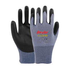 Beybi CU200B 1/2 PU (Poliüretan) Kaplı HDPE 13G Astar B Kesilme Dirençli İş Eldiveni EN388 3X42D