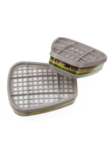 3M™ 6059 ABEK1 Organik İnorganik Asit Amonyak Gaz ve Buhar Filtresi (2'li Paket)