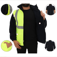 Mevsimce Hİ-VİS Reflektörlü 5+1 Kaban Sarı Lacivert