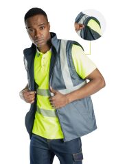 SafeSawa Alaska 5 in 1 Parka Lacivert Reflektörlü %100 Polyester 300D Oxford PU Kaplı