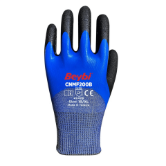Beybi CNMF200B 3/4 Mikro Köpük Nitril HDPE 13G Astar B Kesilme Dirençli İş Eldiveni EN388 4X42B