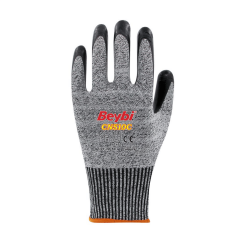 Beybi CN510C 1/2 Nitril Kaplı HDPE 13G Astar C Kesilme Dirençli İş Eldiveni EN388 4543C