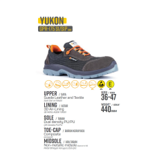 Mekap Pro Gripper Yukon GPR-175 S1P SRC Fiberglass Burun Kevlar Ara Taban İş Ayakkabısı