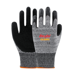 Beybi CL510C 1/2 Lateks Kaplı HDPE 13G Astar C Kesilme Dirençli İş Eldiveni EN388 3544C