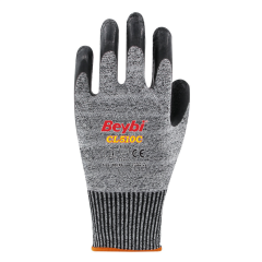 Beybi CL510C 1/2 Lateks Kaplı HDPE 13G Astar C Kesilme Dirençli İş Eldiveni EN388 3544C