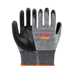 Beybi CF510C 1/2 Köpük Nitril Kaplı HDPE 13G Astar C Kesilme Dirençli İş Eldiveni EN388 4544C