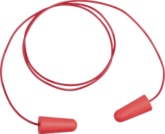 Delta Plus Conicco2V2 200 Plastik İpli Tek Kullanımlık Pu Kulak Tıkacı Kırmızı 37 Db 200 Çift