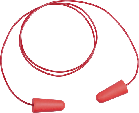 Delta Plus Conicco2V2 200 Plastik İpli Tek Kullanımlık Pu Kulak Tıkacı Kırmızı 37 Db 200 Çift