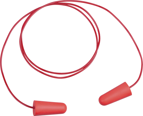 Delta Plus Conicco2V2 200 Plastik İpli Tek Kullanımlık Pu Kulak Tıkacı Kırmızı 37 Db 200 Çift
