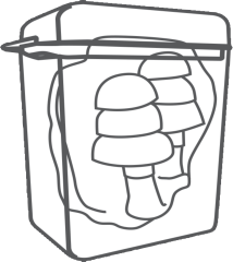 Delta Plus Conicfir 050 Naylon İpli Çam Tipi Kulak Tıkacı Siyah 34 Db 50 Çift