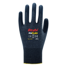 Beybi Pu Flex 1/2 PU (Poliüretan) Kaplı Likralı Polyester Örgü Astar  İş Eldiveni EN388 3121X