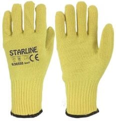 Starline E-636550 250° Yüksek Isı Temasına Dayanıklı Çift Katlı Aramid (Kevlar) Eldiven EN388-234XX EN407-423XXX