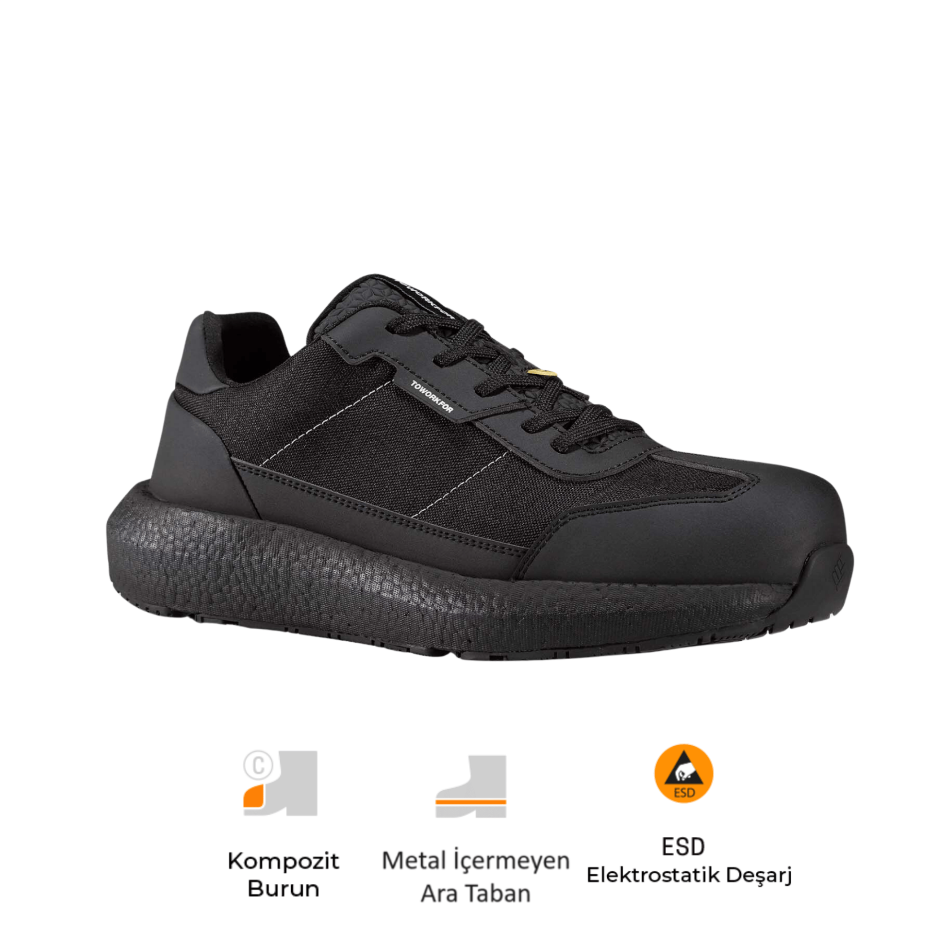 Toworkfor Zero Gravity Collection Zero All Back S3 SRC ESD Kompoizt Burun İş Ayakkabısı