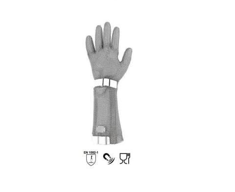 Starline Protec 15 Gıda ile Teması Uygun Metal Örgü 5 Parmak Eldiven 15cm (Adet) EN 1082-1
