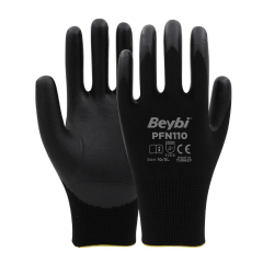 Beybi PFN110 1/2 Köpük Nitril Kaplı Polyester Astar 15G  İş Eldiveni EN388 3131X
