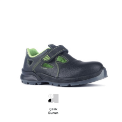 Segura Fuji SGR-70 S1 SRC Baskılı Deri Cırtlı Çelik Burun Santalet  Tipi İş Ayakkabısı