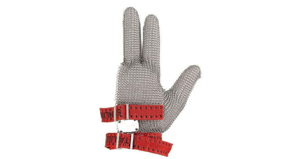 Starline Standard 3 Gıda ile Teması Uygun Metal Örgü 3 Parmak Eldiven Halka Kalınlığı 4mm Paslanmaz Çelik (Adet) EN 1082-1