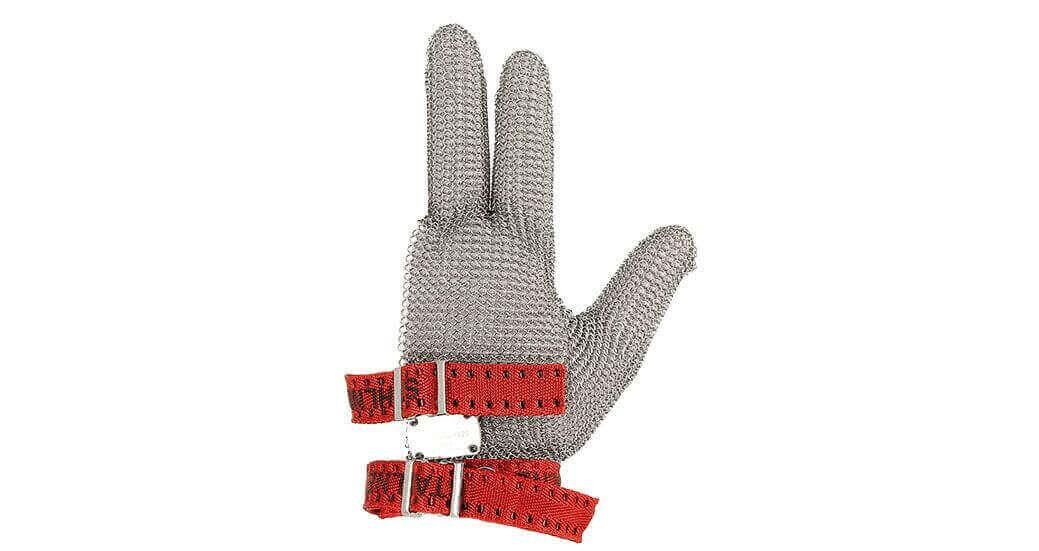 Starline Standard 3 Gıda ile Teması Uygun Metal Örgü 3 Parmak Eldiven Halka Kalınlığı 4mm Paslanmaz Çelik (Adet) EN 1082-1