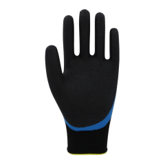 Beybi NMF-134 3/4 Mikro Köpük Nitril Kaplı Polyester Astar A kesilme Dirençli İş Eldiveni EN388 4131A