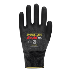 Beybi B-Flex 134 Micro 3/4 Mikro Köpük Nitril Kaplı Likralı Polyester Örgü Astar 15G  İş Eldiveni EN388 4131X
