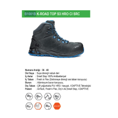 Base B1001B Kaptiv Serisi K-Road Top S3 HRO SRC  İş Botu