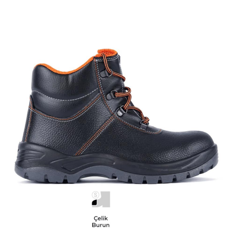 Mekap Pro Jüpiter 023 S2 SRC Baskılı Deri Çelik Burun İş Botu