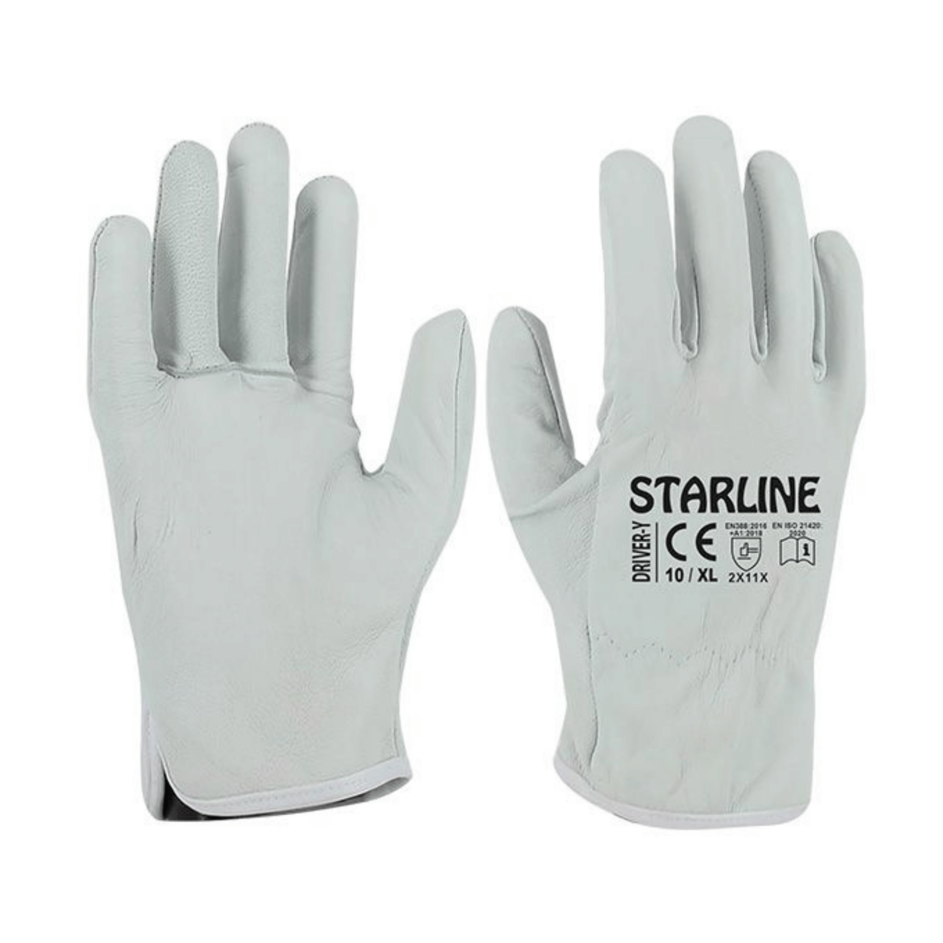 Starline Driver-Y Bufalo Cilt Deri Montaj Eldiveni Astarsız EN388-2X11X