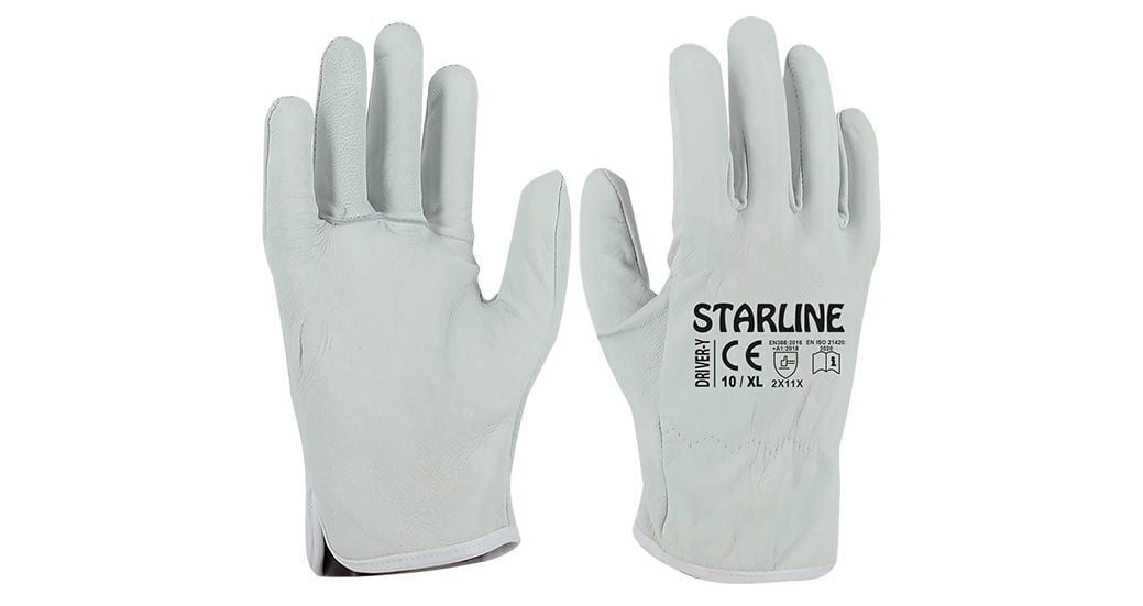Starline Driver-Y Bufalo Cilt Deri Montaj Eldiveni Astarsız EN388-2X11X