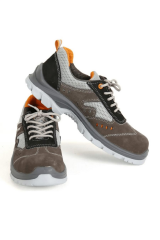 Mekap Gripper Lena GPR-70 S1 SRC Süet Deri ve Tekstil Fiberglass Burun Spor İş Ayakkabısı